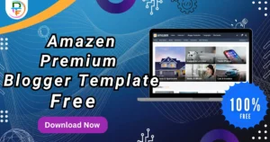 Screenshot of Amazen Premium Blogger Template Homepage