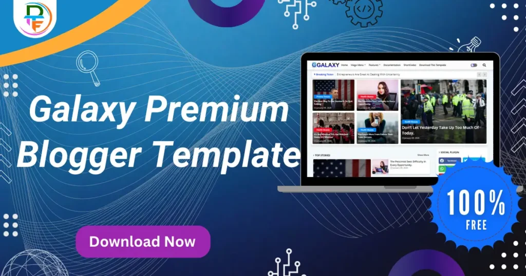 Galaxy Blogger Premium Template Free Download 2025