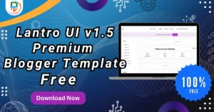 Lantro UI v1.5 Premium Blogger Template Screenshot