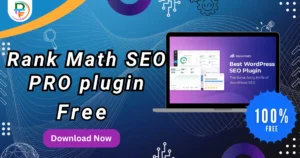 Illustrative image of the Rank Math Pro plugin dashboard showcasing advanced SEO analytics and schema builder features (2025 version)